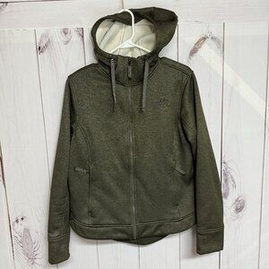 The North Face Women’s Mattea Full-Zip Fleece Hoodie Olive Green – L